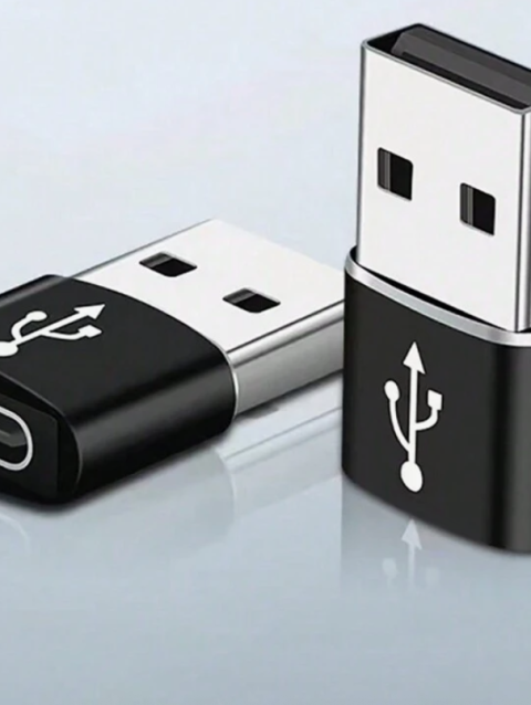 ⚡ 1pc Aluminum Alloy USB to Type-C Adapter – Fast Charging & Data Transfer Made Easy! 🔌